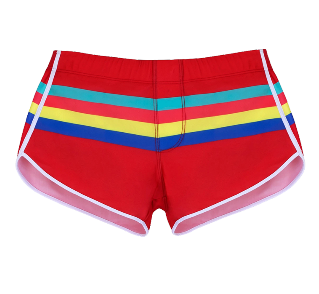 Men's Swim Trunks Striped Split Side Swimsuit