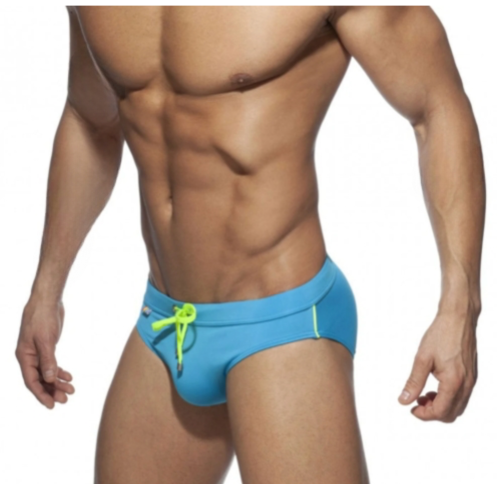 Men's Rainbow Back Pocket Swim Briefs