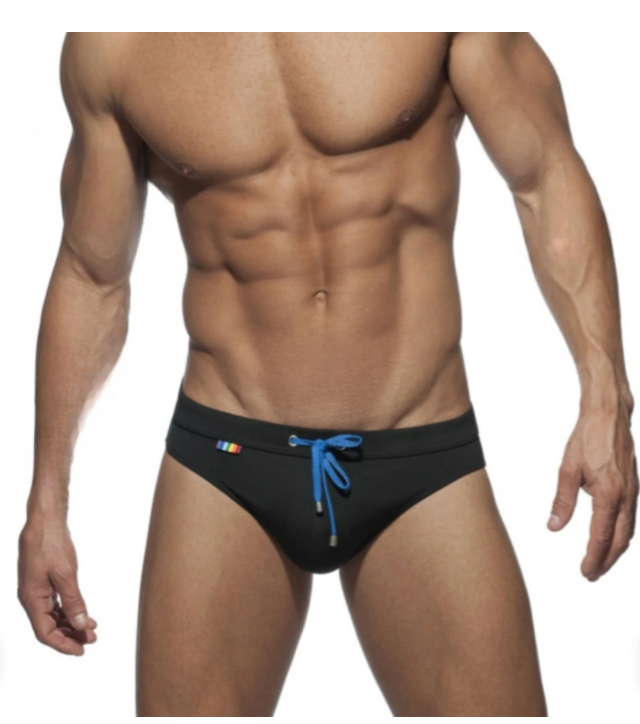 Men's Rainbow Back Pocket Swim Briefs