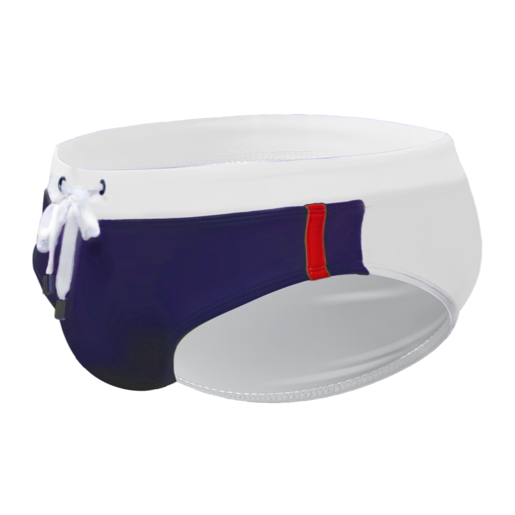 Men's Classic Fit Color Contrasting Swim Briefs