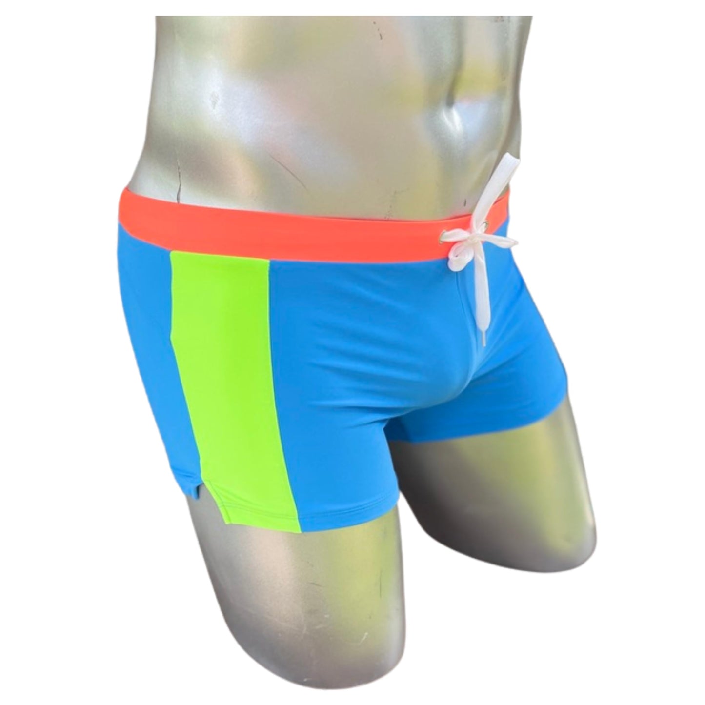 Men's Square Cut Swim Trunks and Drag Suit, Back Pocket