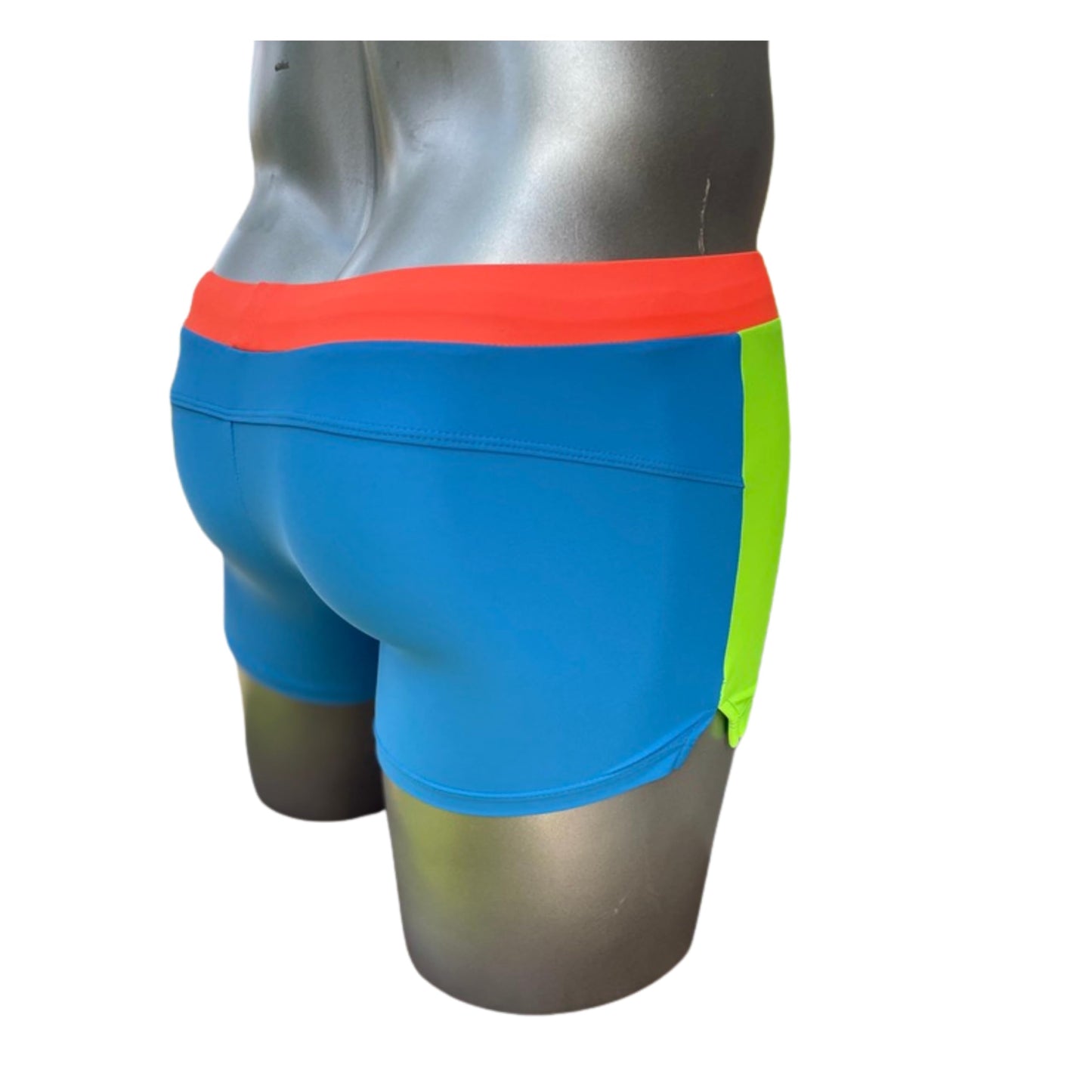 Men's Square Cut Swim Trunks and Drag Suit, Back Pocket