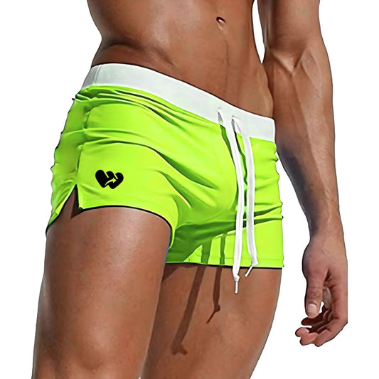 Men's Square Cut Swim Trunks and Drag Suit, Back Pocket