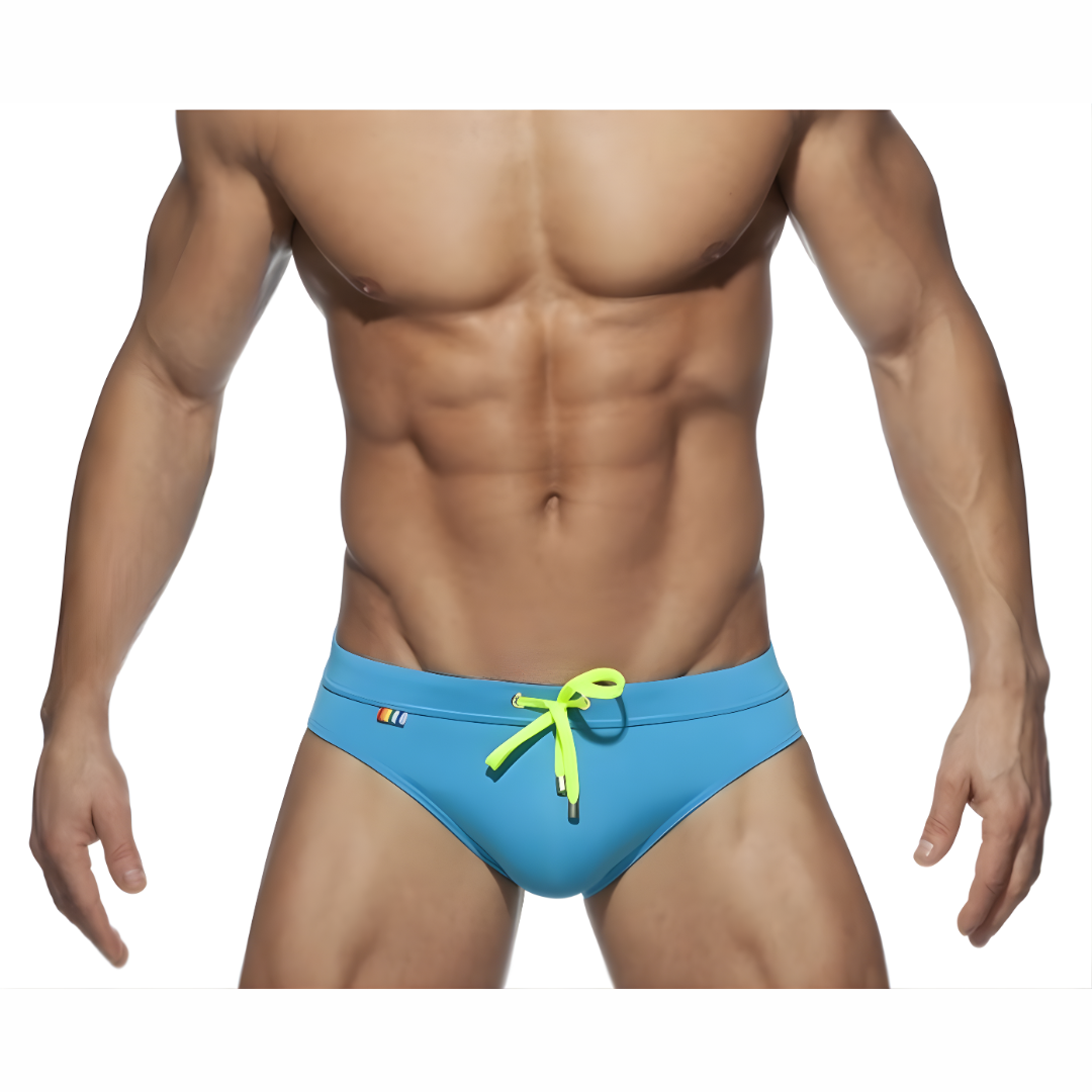 Men's Rainbow Back Pocket Swim Briefs