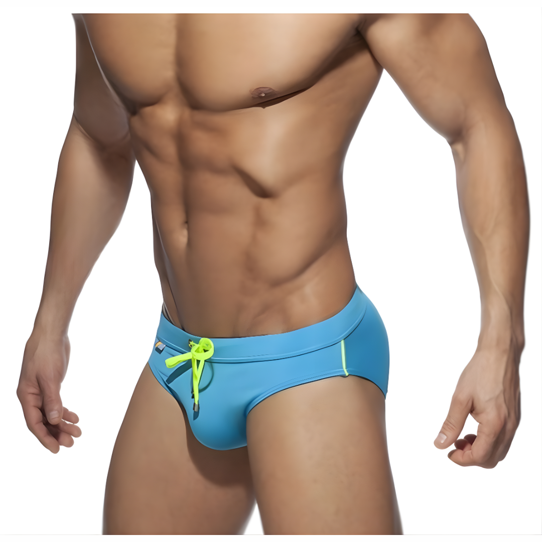 Men's Rainbow Back Pocket Swim Briefs